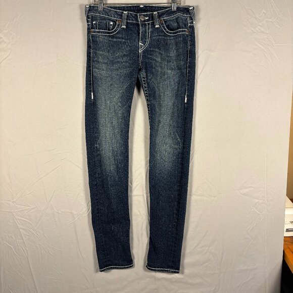 True Religion Denim - True Religion Stella Big T Skinny Jeans – Low Rise – Blue Denim